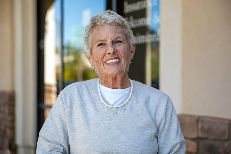 Redland Family Dental Care patient Diane smiling outside